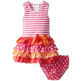 Bonnie Baby Baby Girls' Multi Tiered Dropwaist