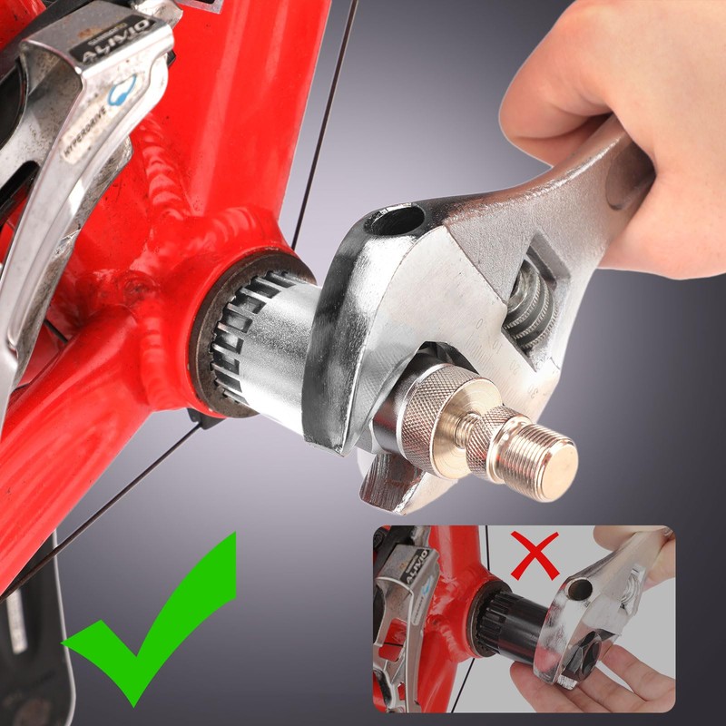 TBoonor Bicycle Bottom Bracket Remover, Tool Crank Puller Remover, 24