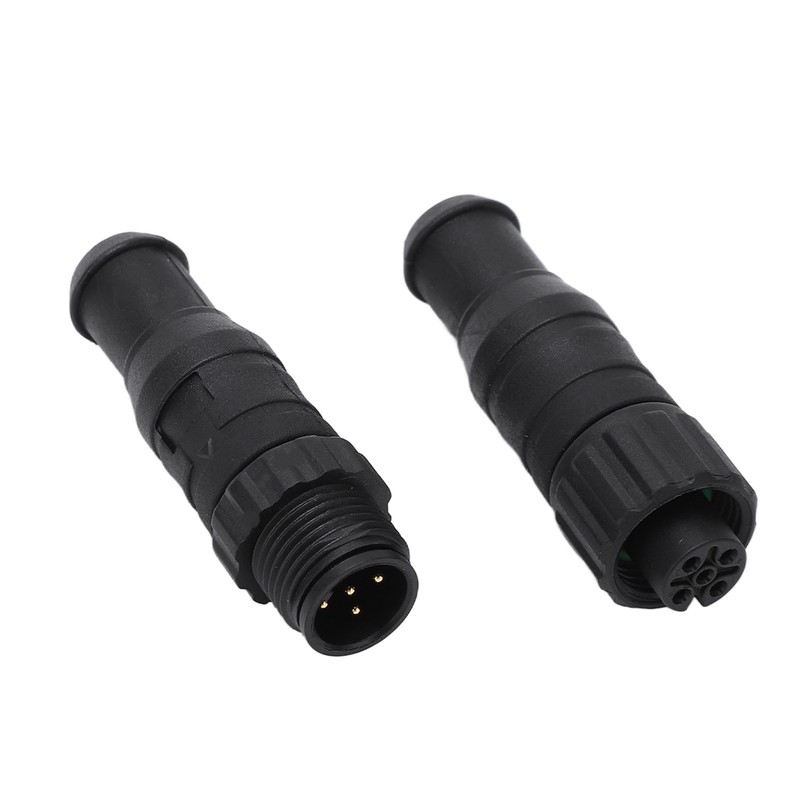 2PCS Marine for NMEA 2000 Terminators M12 Male Female 5