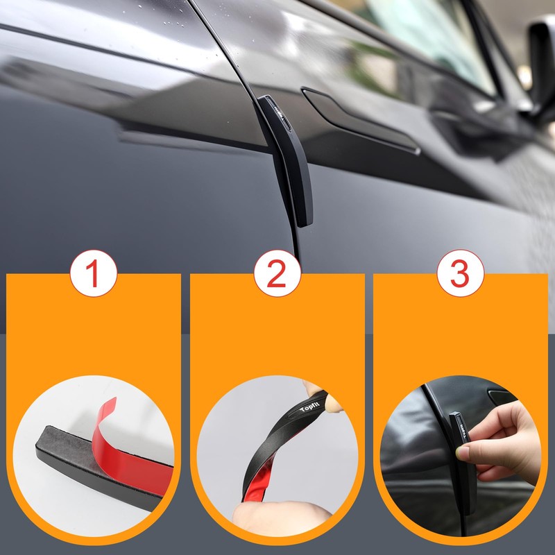 ShowEv Car Side Door Edge Guards Car Door Protector Bumper