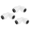 PATIKIL 3/8" Push to Connect Elbow Fittings, 3 Pack 90