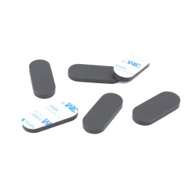 Alltrade Supply Inc Laptop Universal Silicone Rubber Feet Oval 3/4" x 1 1/2" x 3/16"  4 Per Package
