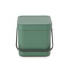 Brabantia Organic Bucket, Fir Green, 6 Litre