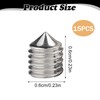 DHWEKU Set of 15 M6 Threaded Screws M6 Grub Screw