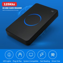 ID Card Reader, Fast Reading Non Contact Card Reading USB NFC Reader with Buzzer Design USB Reader for Win XPWin CEWin 7Win 10 for LIUNX for Vista for Android Operating System