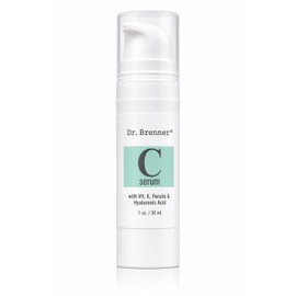 Dr. Brenner Suero de vitamina C 20 puro ácido L-ascórbico, ácido ferúlico, vitamina E y ácido hialurónico para cara y ojos, natural,...               
