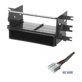 Car Stereo Dash Kit and Wire Harness for Installing a new Single Din Radio for some 1995-1998 Eagle Talon, Mitsubishi 1995-2005 Eclipse 2000-2005 Montero Sport 2003-2006 Outlander