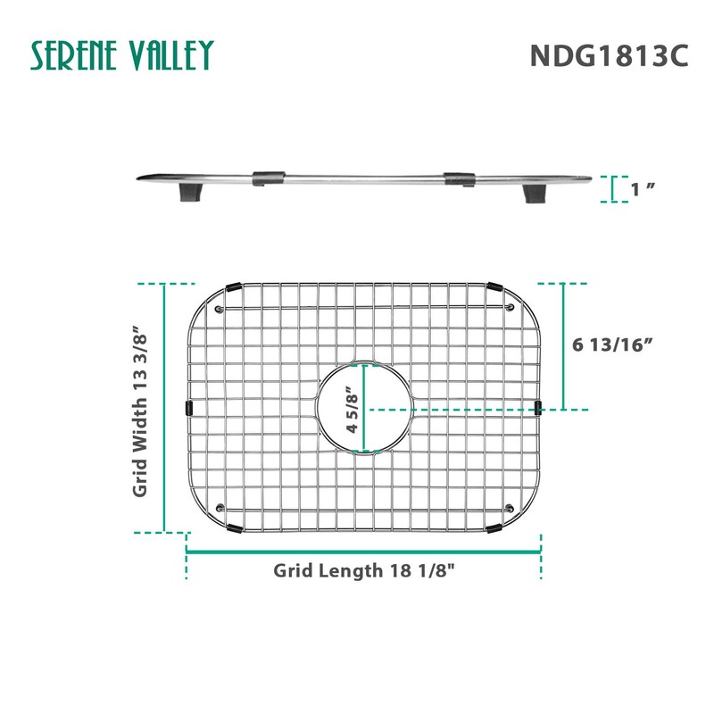 Serene Valley Sink Grid 18-1/8" L x 13-3/8" W, Centered