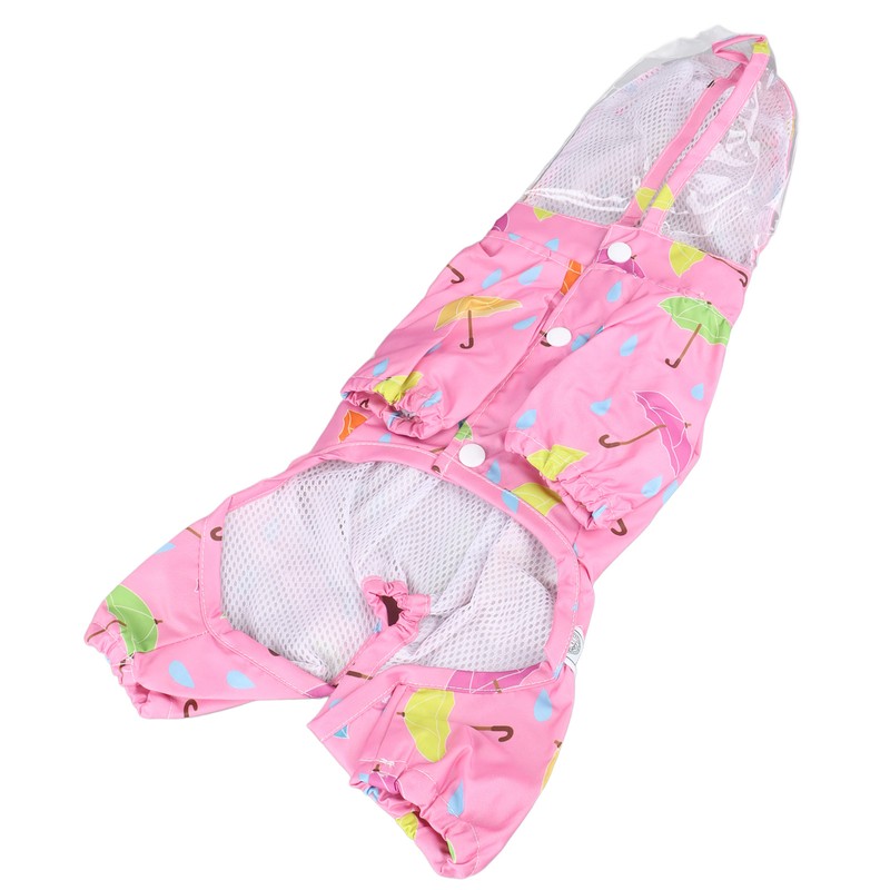 Pet Reflective Raincoat Legs Covered Cute Waterproof Skin Friendly Dog