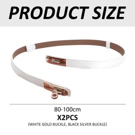 XMNIVATE 2 Women'S Belts, Women'S Clothing Belts, Adjustable Belts, Thin Waist Bands For Women, Dress Belts