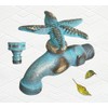 Decorative Solid Brass Starfish Garden Outdoor Faucet with a Brass
