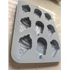 9 Cavity Silicone Chocolate Mold (Ice Cream) (Grey)