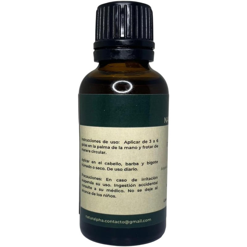 Aceite para Barba Argán, Almendra & Cedro - Natura Alpha