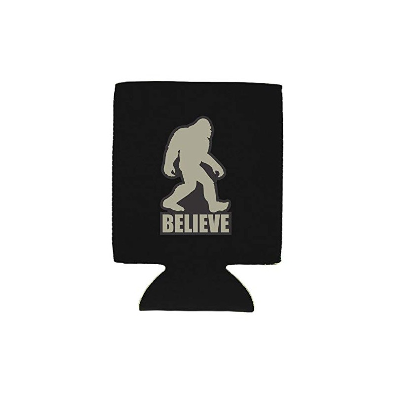 Bigfoot Believe Collapsible Can Coolie (1, Black)