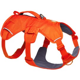 Ruffwear, Web Master, Multi-Use Support Dog Harness, Hiking and Trail Running, Service and Working, Everyday Wear, Blaze Orange, Large/X-Large