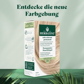 Herbatint Permanent Hair Dye Gel 9N Extra Light Blonde - 170 ml I No Ammonia, Optimal Grey Hair Coverage I Tested for Sensitive Skin with 8 Plant Extracts