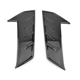 JUIVEEL Carbon Fiber Style Fog Light Lamp Side Cover Fender Trim Decorative Sticker Bumper Side Decal Sticker Compatible with Hyundai Elantra N 2022-2023 Accessories