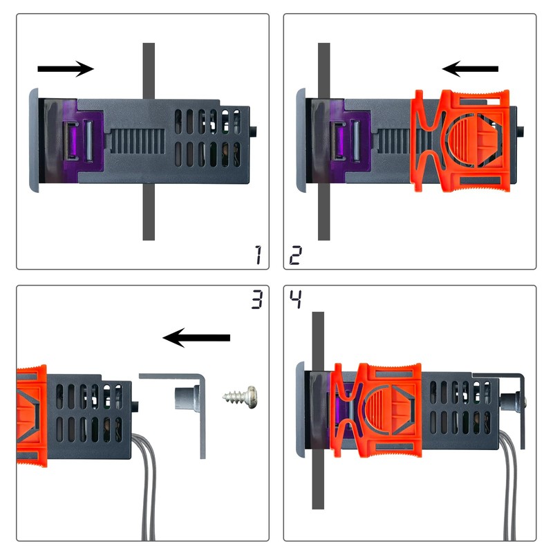 KETOTEK KT8100 Digital Heating PID Temperature Controller 120V Dimming Thermostat