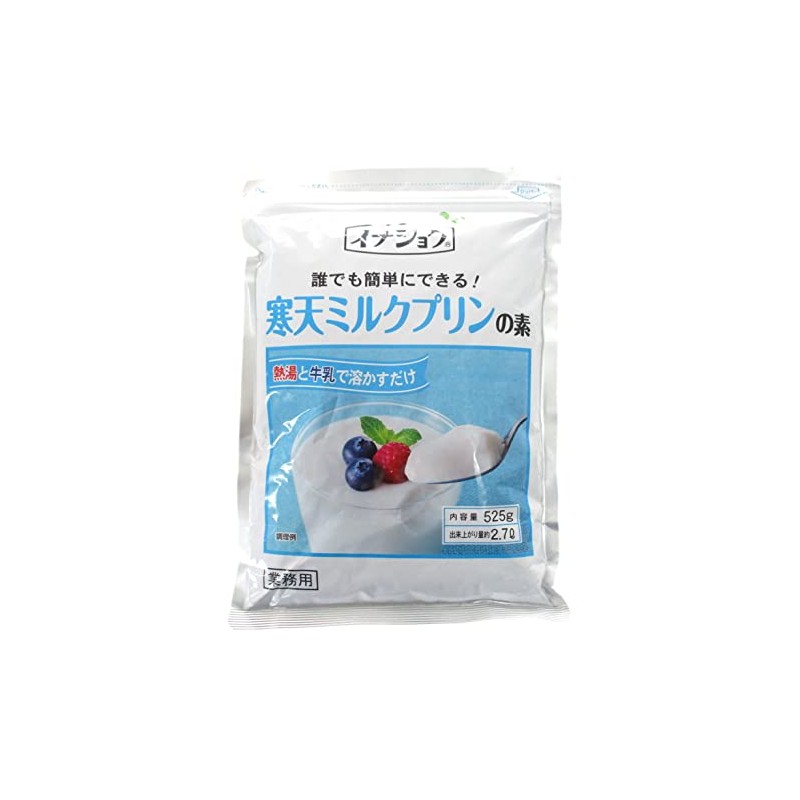 Inashoku Agar Milk Pudding 18.6 oz (525 g), Ina Foods