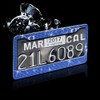 2 Pack Bling License Plate Frame，Handcrafted Bling Rhinestone Premium Stainless