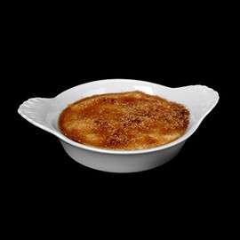 Holst Porzellan CB 2107 Tea Bowl 15 cm with Flame Relief Crème Brulee White 17.5 x 14.5 x 3 cm Set of 2