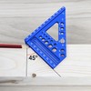 ViewReal Aluminum Carpenter Square with 3D Multi-Angle Layout Measuring Ruler