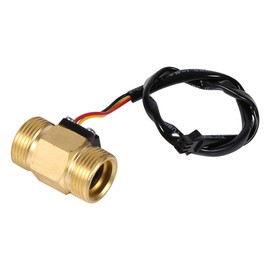 1Pc New Full Cooper G3/4" DN20mm Thread Hall Effect Liquid Water Flow Sensor Switch 2-45L/Min