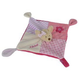 Simba 109247880 - Steinbeck Lillebi Kikibell, Schmusetuch, 30 cm, rosa