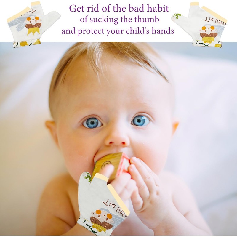 Heyshapeing Thumb Sucking Stop for Kids Chewy Gloves Stop Thumb