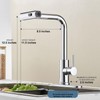 Single Hole Kitchen Sink Faucets with Pull Down Sprayer in