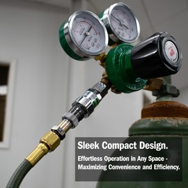 Koike Medium-Duty Oxygen Regulator, CGA-540 Connection