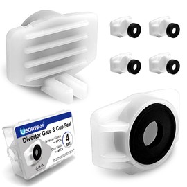 Usdrwam 4 PCS Tub Spout Diverter Repair Kit, Includes Bathtub Spout With Diverter Valve Stems Cup Seals And Gates, Shower Bathtub Leaky Faucet Repair Replacement Parts For 101017 101237