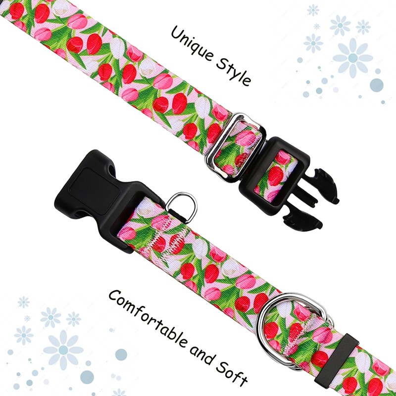 Fidohug Martingale Collar for Dogs with Buckle Floral No Pull