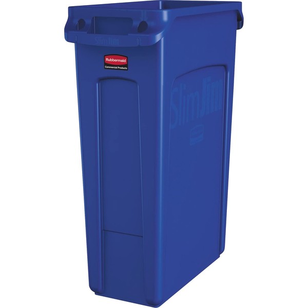 Rubbermaid Commercial Products Slim Jim Trash/Garbage Can with Venting Channels,