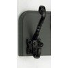 Lincoln Twisted Cast Iron Hat and Coat Hook (Black, Pack