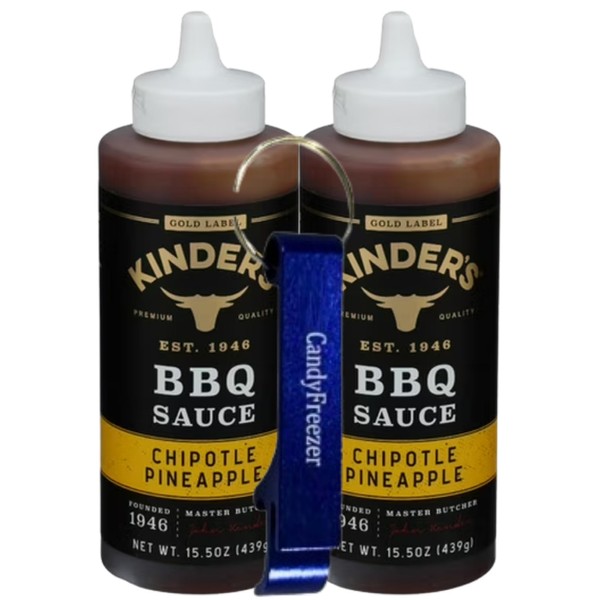Candy Freezer Kinders Chipotle Pineapple BBQ Sauce 15.5 oz Bottle