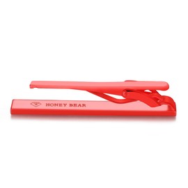 Honey Bear Mens Tie Clip Bar - Normal Size Stainless Steel For Business Wedding Gift,5.4cm (Red 2)