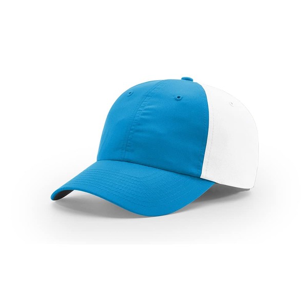 Richardson 220 Relaxed Lite Performance Gorra | Sombrero de poliéster de rendimiento ligero sin estructura | Stay-Dri OSFM, Azul cielo/blanco, Talla única