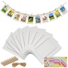 LEFIMOT 50 Pack Paper Picture Frames 4x6in, DIY Cardboard Photo
