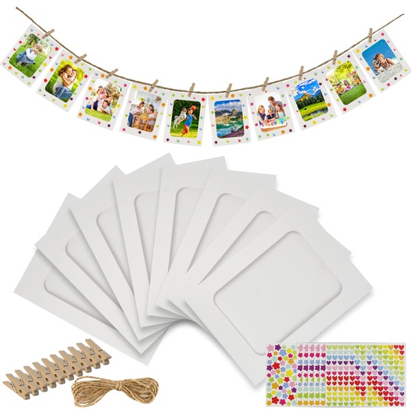 LEFIMOT 50 Pack Paper Picture Frames 4x6in, DIY Cardboard Photo
