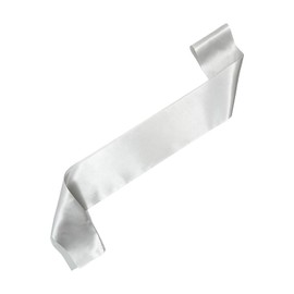 Tabanzhe Blank Satin Sash,Diy Plain Pageant Sash Unprinted Sash,for Homecoming,Pageants Parades Party Baby Shower Wedding Decorations(Silvery)