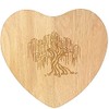 'Willow Tree' Wooden Heart Shaped Chopping/Cutting Board (WB00055655)