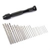 Hand Drill Set Pin Vise With Mini Twist Drill Bits