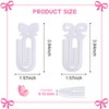 12Pcs Sublimation Paper Clips 4" x 2" Bow Acrylic Jumbo