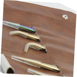 Minkissy Portable Lash Tweezers Pu Pouch Makeup Accessory Case Tweezers Storage Easy to Carry