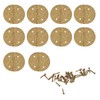 10pcs Mini Antique Hinges Round Exquisite Retro Design Corrosion Resistance