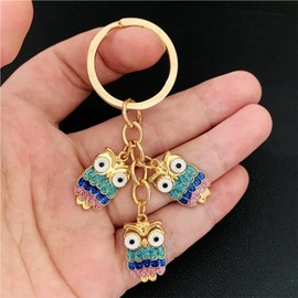 Bag Charms Cute Owl Keychain Purse Charms for Handbags Bling Car Keys Accessories Gifts for Women