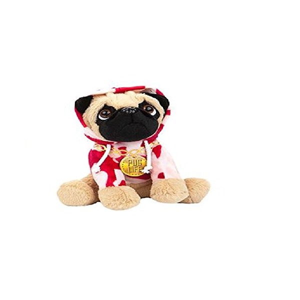 Pug Life Plush Teddy in Cute Dress Up Outfits –