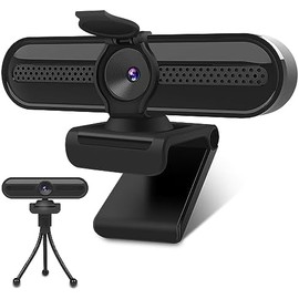 Cámara web 2K con micrófono, cámara FOV FHD de 78  con 2K30 fps, cubierta de privacidad, cámara web USB Plug  Play, enfoque automático, cámara web