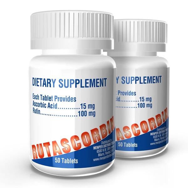RUTASCORBIN Vitamin C + Rutin Supplement – Supports Immune System,